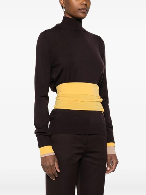 FENDI asymmetric sweater - Purple