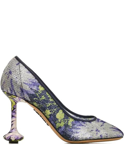 LOEWE 90mm Toy pumps - Blue - zdjęcie produktu nr 1
