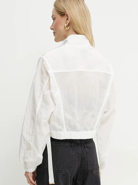 Guess kurtka FLORIE kolor biały przejściowa oversize W5GL18 WH5X2