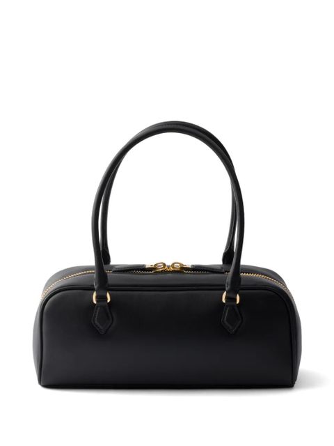 Prada medium leather top-handle bag - Black