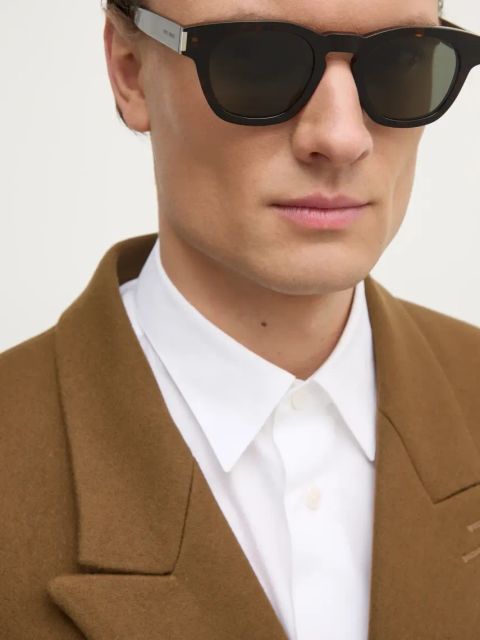 Saint Laurent okulary przeciwsłoneczne kolor brązowy SL 746