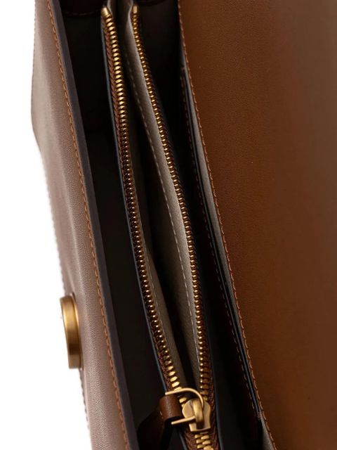 PINKO small Love leather crossbody - Brown