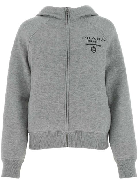 Prada logo-jacquard jacket - Grey - zdjęcie produktu nr 1
