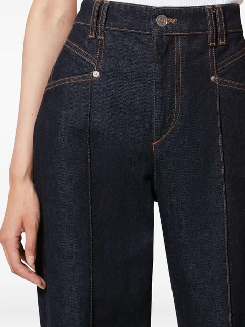 ISABEL MARANT Drolane seam flared jeans - Blue