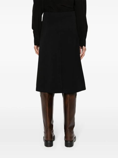 Lanvin pleated tailored midi skirt - Black - zdjęcie produktu nr 2