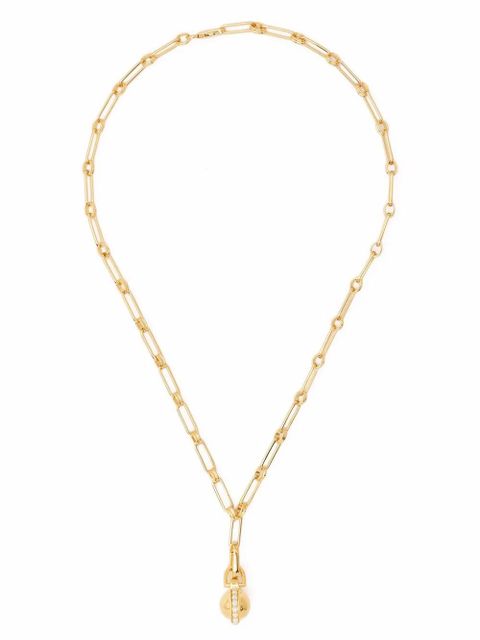 Missoma Aegis chain pavé sphere pendant necklace - Gold