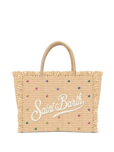 MC2 Saint Barth Colette fringed embellished tote bag - Neutrals - zdjęcie produktu nr 1