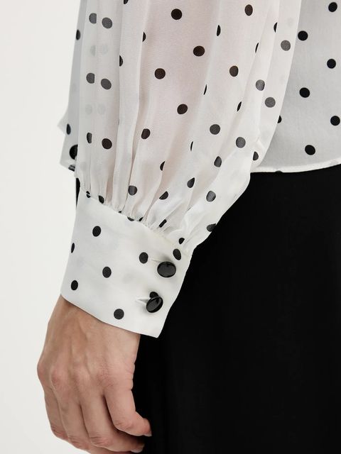 Pedro del Hierro bluzka damska kolor biały wzorzysta