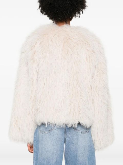 Eleh faux fur jacket - Neutrals