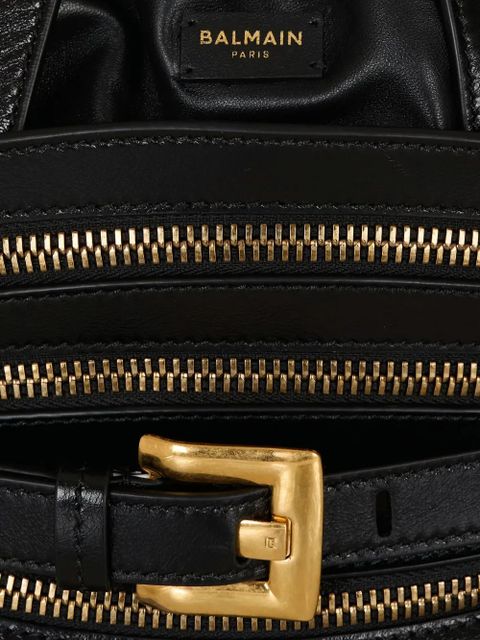 Balmain mini Shuffle zip-belt tote bag - Black
