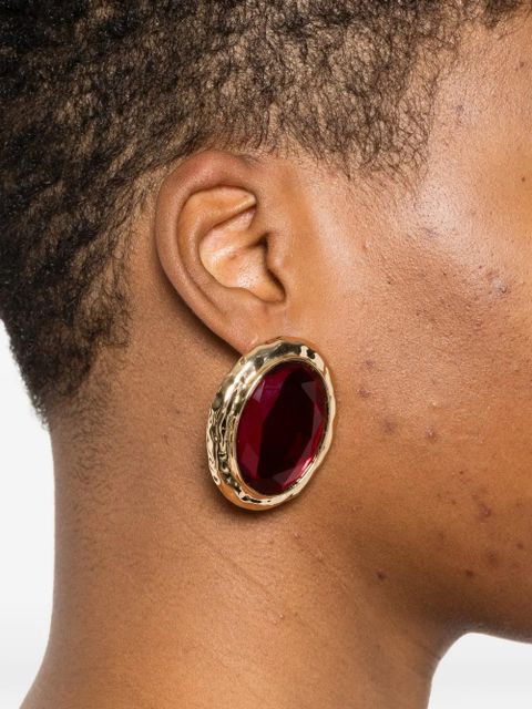 Self-Portrait faceted stone earrings - Gold - zdjęcie produktu nr 2