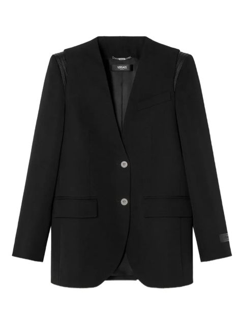 Versace shoulder-trim jacket - Black - zdjęcie produktu nr 1