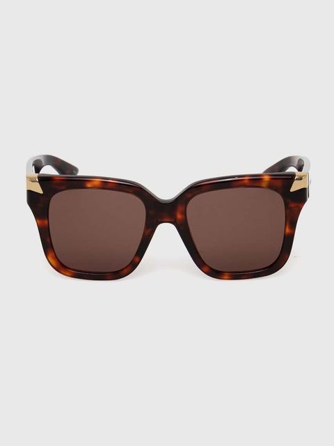 Alexander McQueen okulary przeciwsłoneczne damskie kolor brązowy AM0440S