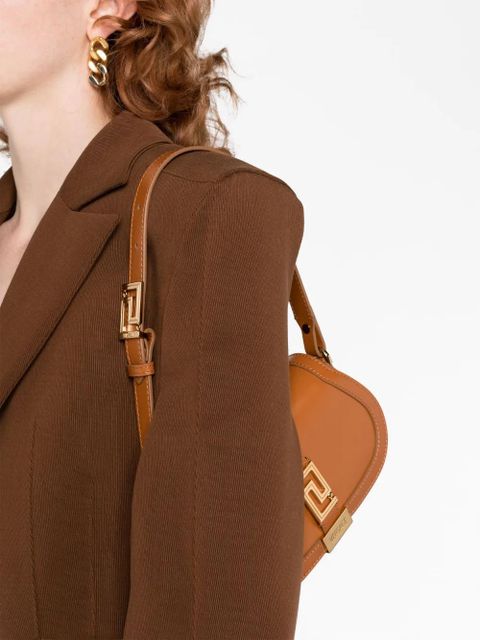 Versace Mini Greca Goddess leather shoulder bag - Brown