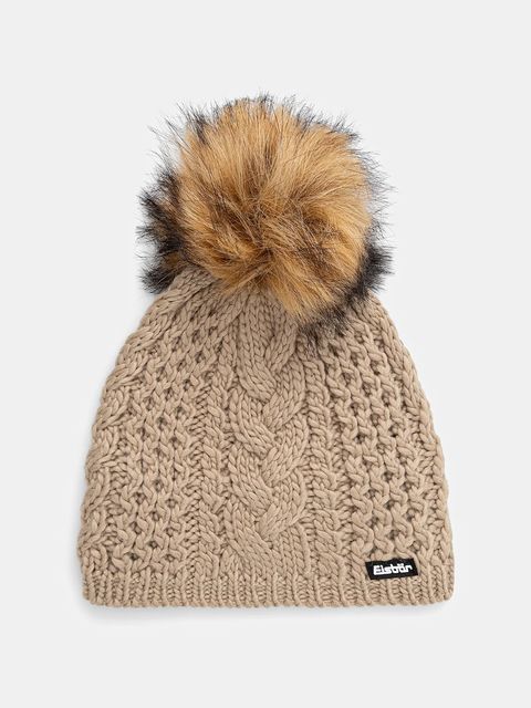 Eisbar czapka z dodatkiem wełny Afra Lux MÜ kolor beżowy E80111 - zdjęcie produktu nr 1