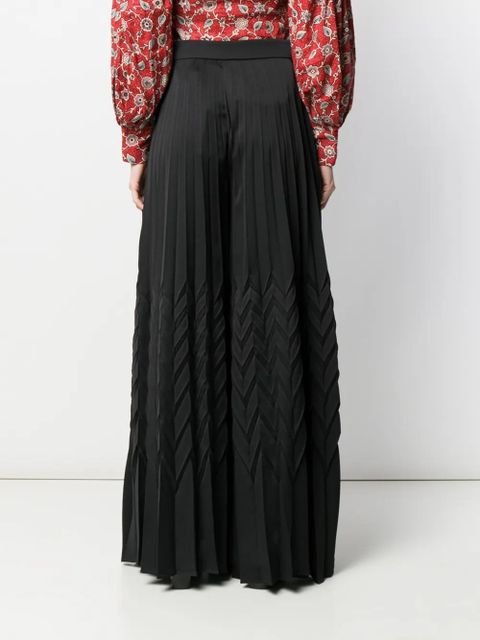 Blumarine chevron palazzo trousers - Black