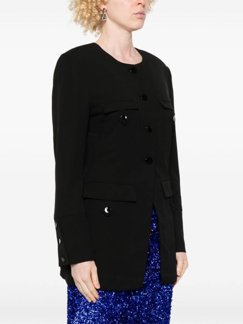 GANNI fitted blazer - Black