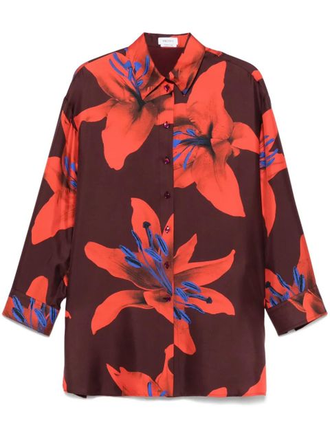 Alexander McQueen floral-print shirt - Red - zdjęcie produktu nr 1