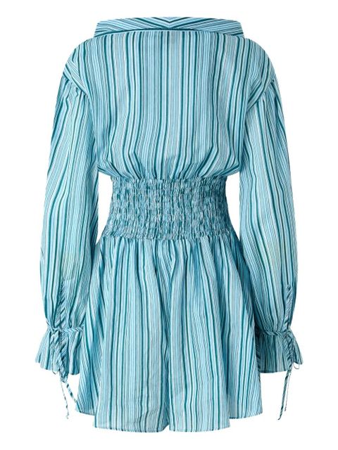 PINKO striped shirred jumpsuit - Blue - zdjęcie produktu nr 2
