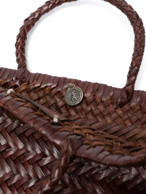 DRAGON DIFFUSION Mini Flat Gora tote bag - Brown