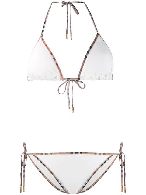 Burberry Vintage Check-trim bikini - White - zdjęcie produktu nr 1