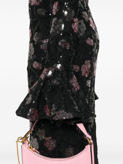 ROTATE BIRGER CHRISTENSEN lace midi dress - Black