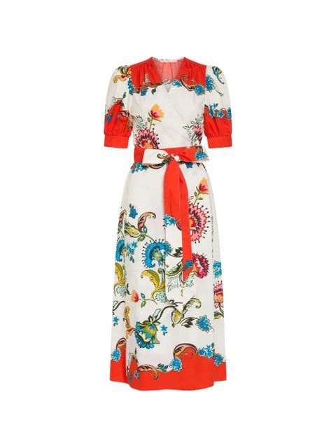 Marie Oliver Rita floral wrap dress - White - zdjęcie produktu nr 1