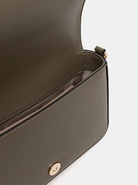 Dkny torebka skórzana kolor zielony R42E3E21