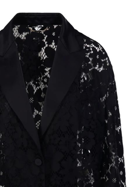 FENDI floral-lace jacket - Black