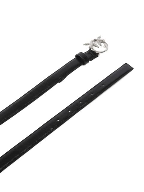 PINKO buckle lambskin belt - Black
