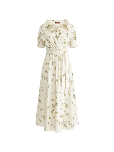 Altuzarra Lydia floral-pattern belted dress - Neutrals - zdjęcie produktu nr 1