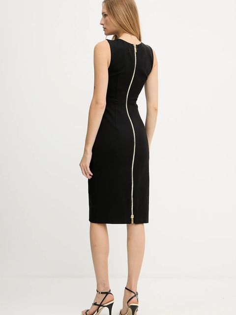 Marciano by Guess sukienka GWEN kolor czarny midi dopasowana 5YGK30 7160A