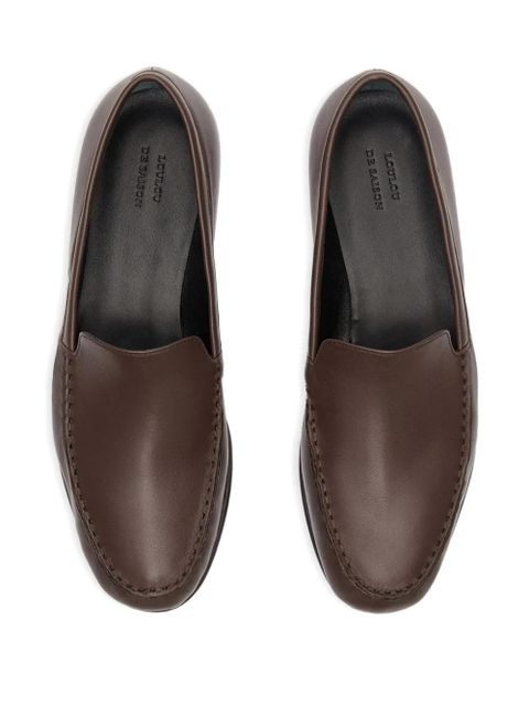 LouLou de Saison Boros nappa leather loafers - Brown