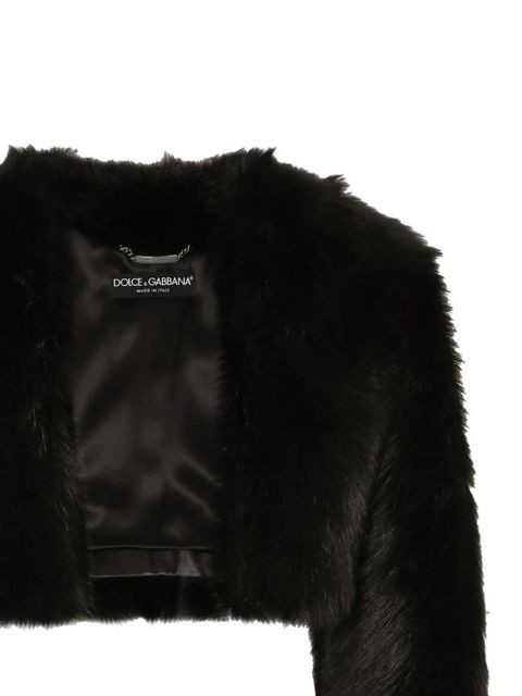Dolce & Gabbana fur cropped jacket - Black - zdjęcie produktu nr 2