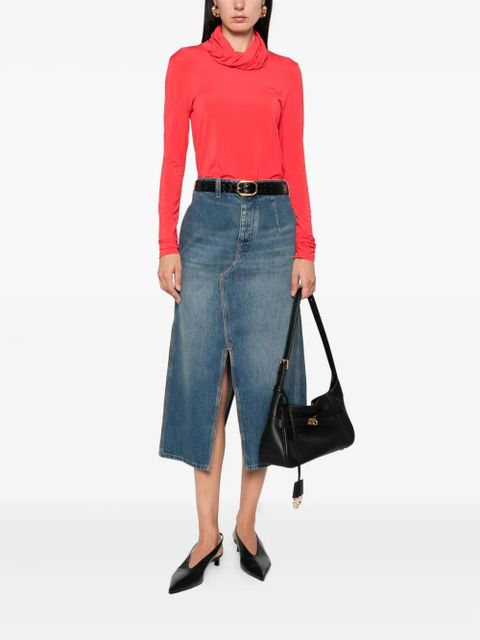 Victoria Beckham denim A-line skirt - Blue