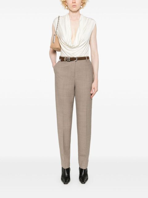 TOTEME mélange-effect trousers - Brown - zdjęcie produktu nr 2