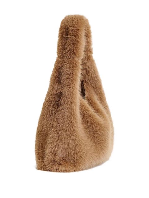 Essentiel Antwerp medium faux-fur shoulder bag - Brown
