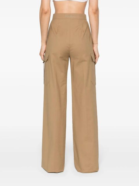 Max Mara Edda high-waisted cargo trousers - Neutrals