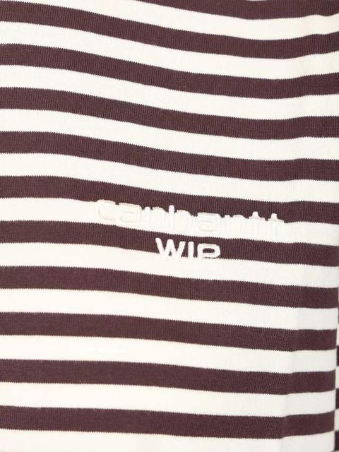 Carhartt WIP Ezra striped T-shirt - Brown