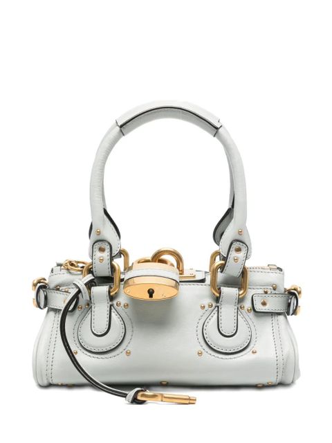 Chloé Small grained paddington shoulder bag - Blue - zdjęcie produktu nr 1