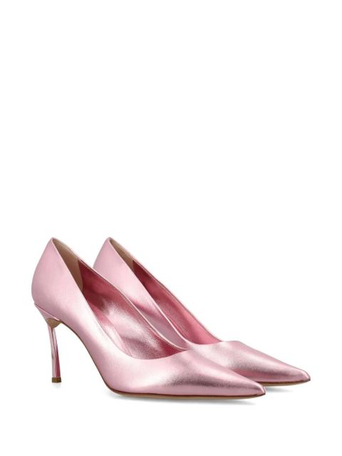 Casadei Flash Goldust metallic-effect pumps - Pink