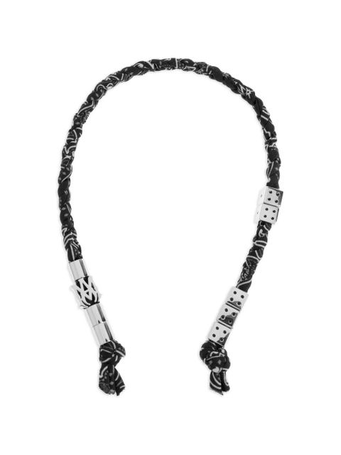 AMIRI Braided keyring - Silver - zdjęcie produktu nr 1