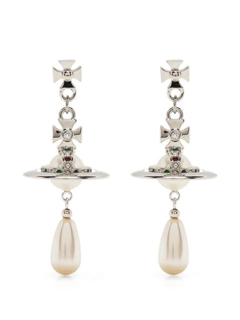 Vivienne Westwood Pearl drop earrings - Silver - zdjęcie produktu nr 1