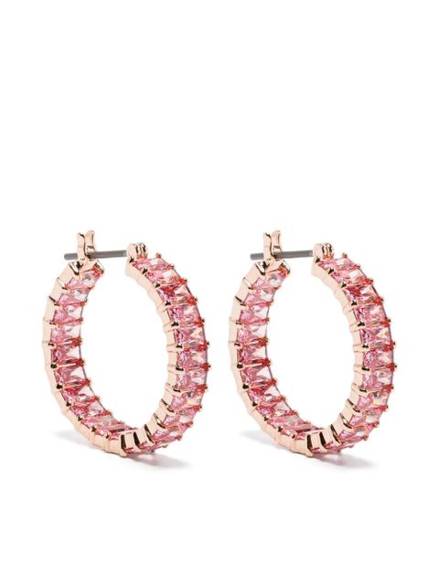 Swarovski Matrix hoop earrings - Pink - zdjęcie produktu nr 1