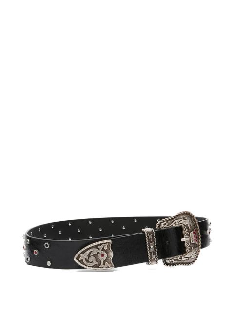 PINKO embellished buckle belt - Black