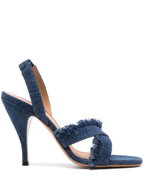 Off-White 110mm denim sandals - Blue - zdjęcie produktu nr 1