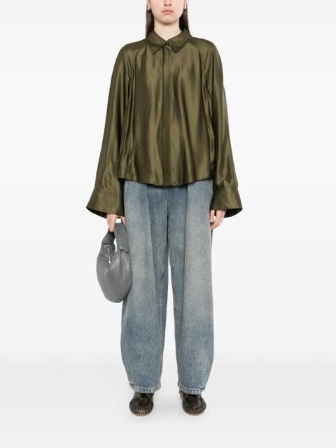 LOEWE cape shirt - Green - zdjęcie produktu nr 2