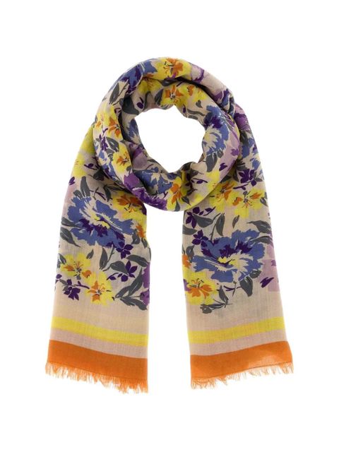 Valentino Garavani floral printed scarf - Neutrals - zdjęcie produktu nr 1