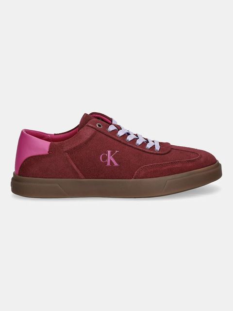 Calvin Klein sneakersy skórzane LOW PRO CUPS LACE UP kolor bordowy HW0HW02683 - zdjęcie produktu nr 2