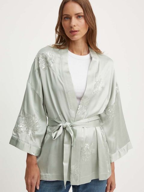 Sandro Ferrone narzutka kolor zielony niezapinana SFS150XBDISOTTA